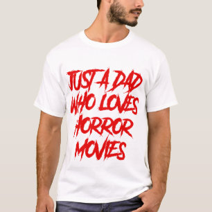 T-shirt Juste Un Père Qui Aime Les Films D'Horreur Hallowe