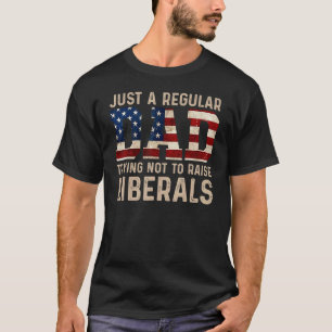 T-shirt Juste Un Père Régulier Essayant De Ne Pas Élever L