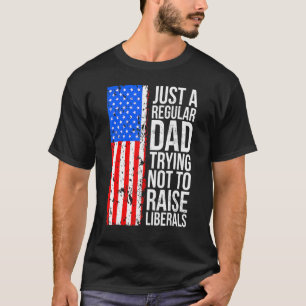 T-shirt Juste Un Père Régulier Essayant De Ne Pas Élever L
