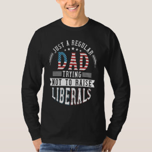 T-shirt Juste Un Père Régulier Essayant De Ne Pas Élever L