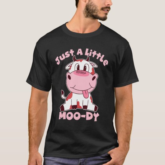 T-shirt Juste Un Petit Moody Cure Cow Moo Dy Farmers Kids (Devant)