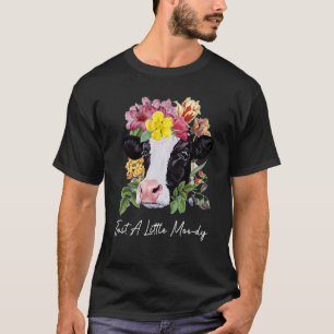 T-shirt Juste Un Petit Moody Cute Dairy Cows World Farm