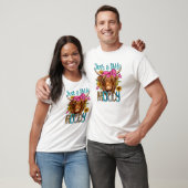 T-shirt Juste Un Petit Moody Funny Vache Heifer Bleached (Unisexe)