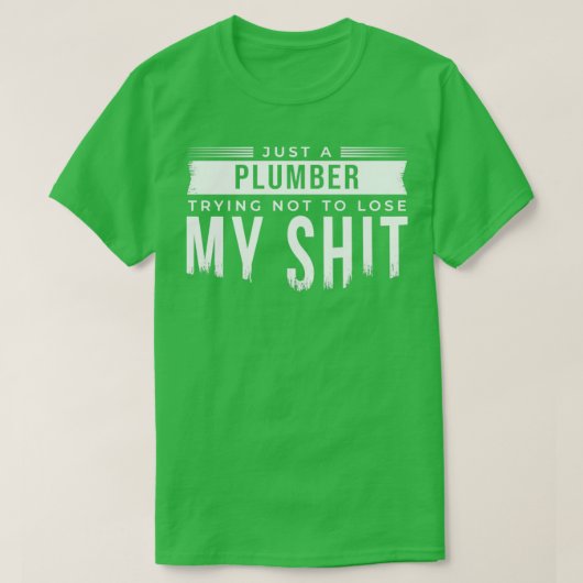 T-shirt Juste un plombier (Design devant)