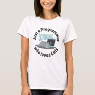 T-shirt Juste un programmeur qui aime les chats