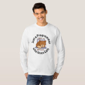 T-shirt Juste un programmeur qui aime les chats (Devant entier)