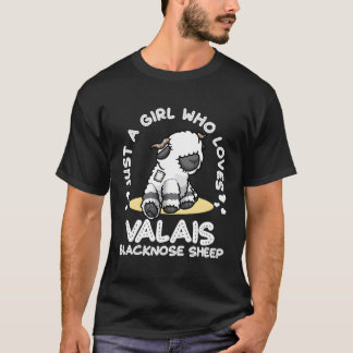 T-shirt Juste Un Qui Aime Le Valais Noire Les Moutons