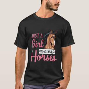 T-shirt Juste Un Qui Aime Les Chevaux Cheval Équitation Co