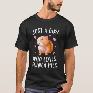 T-shirt Juste Un Qui Aime Les Cochons De Guinée Cavy Pour