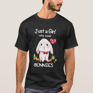 T-shirt Juste un qui aime les lapins lapins propriétaire d
