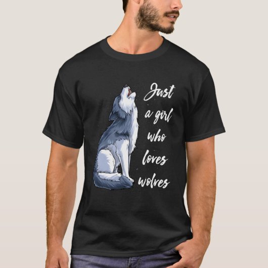 T-shirt Juste Un Qui Aime Les Loups Wolf S (Devant)