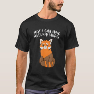 T-shirt Juste un qui aime les pandas roux
