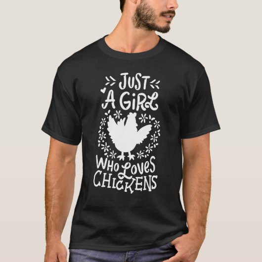 T-shirt Juste Un Qui Aime Les Poulets (Devant)