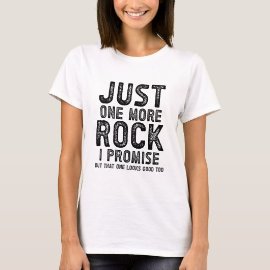 T-shirt Juste Un Rocher De Plus Je Promets Rockhoring (Devant)