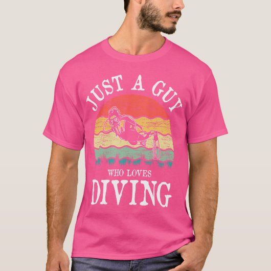 T-shirt Juste Un Type Qui Aime Plonger (Devant)