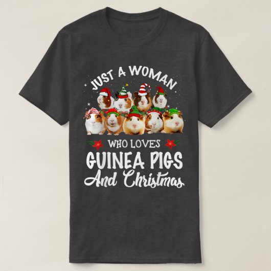 T-shirt Juste Une Femme Qui Aime Les Cochons De Guinée Et  (Design devant)