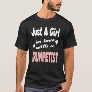 T-shirt Juste Une Fille Amoureuse Avec Un Trumpetist 3