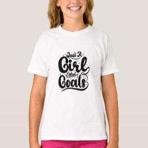 T-shirt juste une fille avec des objectifs design