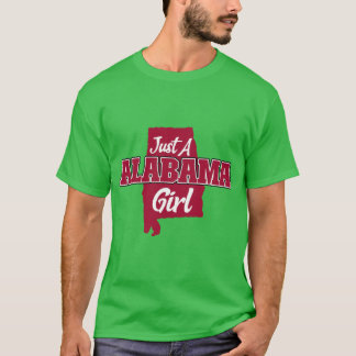 T-shirt Juste une fille de l'Alabama