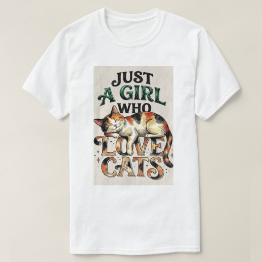 T-shirt Juste une fille qui. (Design devant)
