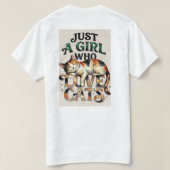 T-shirt Juste une fille qui. (Design dos)