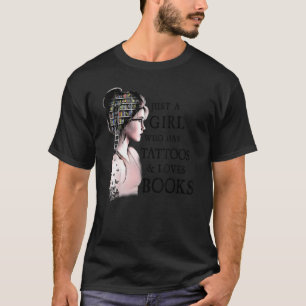 T-shirt Juste Une Fille Qui A Des Tatouages Et Aime Lecteu