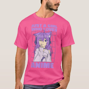 T-shirt Juste Une Fille Qui Aime Anime