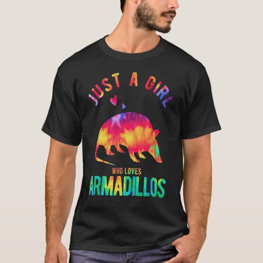 T-shirt Juste Une Fille Qui Aime Armadillos Armadillo (Devant)