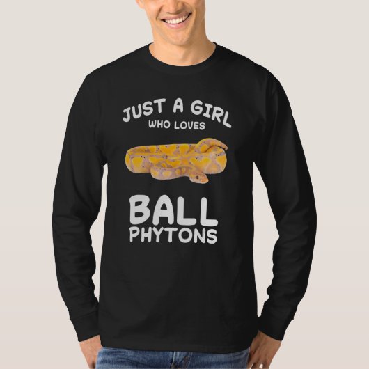 T-shirt Juste Une Fille Qui Aime Ball Python Serpent Repti (Devant)