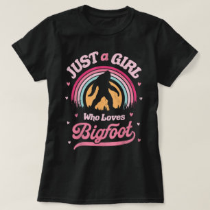 T-shirt Juste une fille qui aime Bigfoot