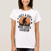 T-shirt Juste Une Fille Qui Aime Bigfoot Drôle Sasquatch (Devant)