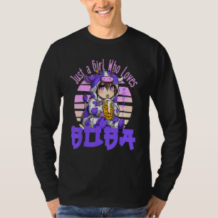 T-shirt Juste une fille qui aime Boba Bubble Tea pour fill