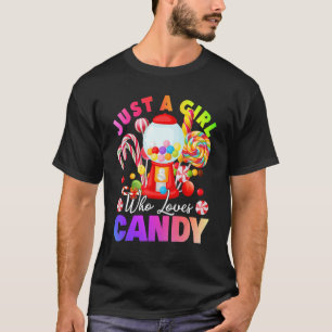 T-shirt Juste Une Fille Qui Aime Candy Lollipop Sweet Test