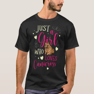 T-shirt Juste Une Fille Qui Aime Canicross Chien Courir Jo
