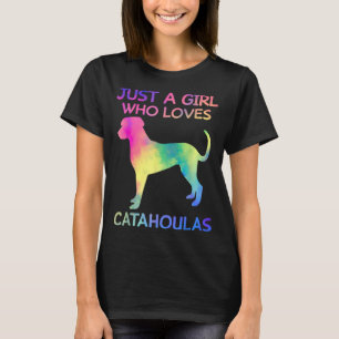 T-shirt Juste Une Fille Qui Aime Catahoulas Drôle Catahoul