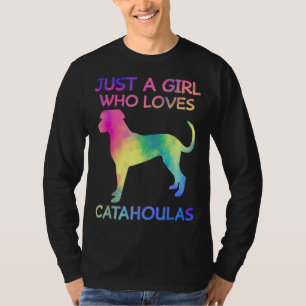 T-shirt Juste Une Fille Qui Aime Catahoulas Drôle Catahoul