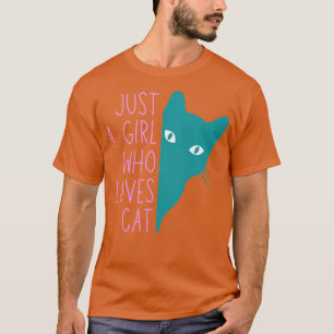 T-shirt Juste une fille qui aime Chat1