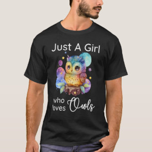 T-shirt Juste Une Fille Qui Aime Chouette Chouette Nightti