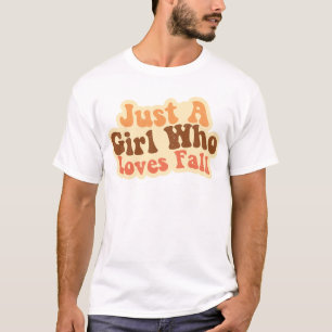 T-shirt Juste une fille qui aime Chute Citrouille Hallowee