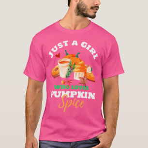 T-shirt Juste Une Fille Qui Aime Citrouille Épice Lattes m