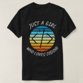 T-shirt Juste une fille qui aime coder coder fille coder (Design devant)