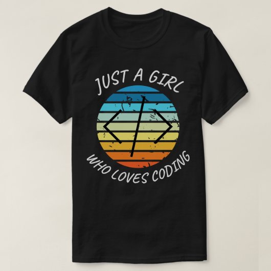 T-shirt Juste une fille qui aime coder coder fille coder (Design devant)