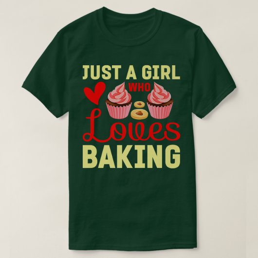 T-shirt Juste une fille qui aime cuisiner 2072 (Design devant)