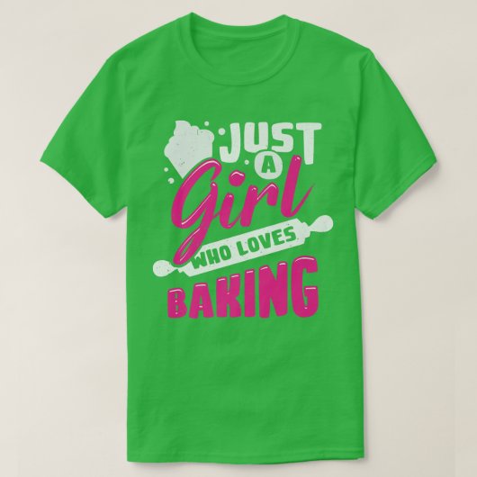 T-shirt Juste une fille qui aime cuisiner 2075 (Design devant)