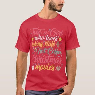 T-shirt Juste une fille qui aime cuisiner des trucs Chri c