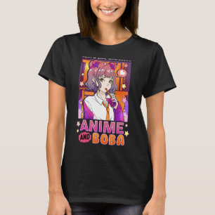 T-shirt Juste Une Fille Qui Aime Et Boba Chemise Boule Cad