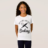 T-Shirt Juste Une Fille Qui Aime Faire La Cuisine (Devant entier)