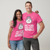 T-shirt Juste une fille qui aime Gerbils (Unisexe)