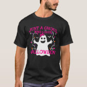T-shirt Juste Une Fille Qui Aime Halloween mignon Fantôme  (Devant)