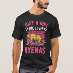 T-shirt Juste Une Fille Qui Aime Hyenas Fille